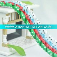 swiss dots ribbon
