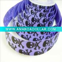 Printed satin ribbon