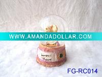 Wholesale LED water globe ,resin crafts