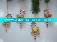 Wholesale S/4 Crutch Christmas decoration
