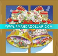 Wholesale christmas bell sticker hot sale paper christmas decoration
