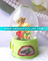 LED water globe ,resin crafts