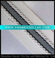 stock garment accessory , polyester woven ribbon