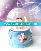 LED water globe ,resin crafts