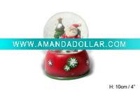Wholesale Christmas atmosphere resin waterball deco