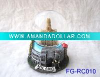 LED water globe ,resin crafts