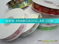 Wholesale 15mm sweet little daisy wedding decorated satin ribbon