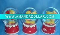 Wholesale 80MM DIA VALENTINE WATERGLOBE Xmas gift