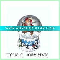 Wholesale NEW Xmas music box snow globe