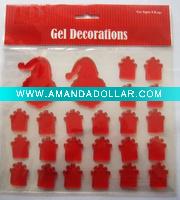 Wholesale window christmas gel cling in craft&gifts