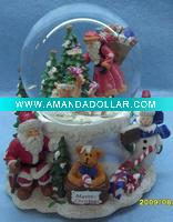 Christmas santa snow Globe