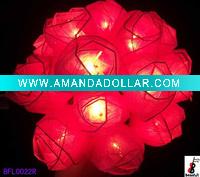 Wholesale Christmas Light Chain With Red Flower