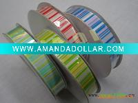Wholesale 15mm colourful ombre wedding decorated satin ribbon