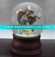 Playing violin Angel Noel snow globe