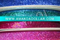Wholesale 26mm colourful decorative glinted velvet twinkling webbing/ribbon