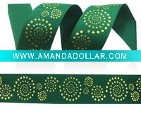 Wholesale polyester ribbon, printed ribbon, decorative ribbon, gift tape,