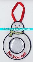 Embroidered Cute Snowman