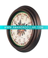 Wholesale plastic clock for Christmas decoration