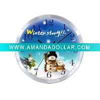 Wholesale modern metal clock for christmas decorative (ID-10A)