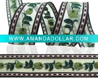 Wholesale organza ribbon, printed ribbon, decorative ribbon, gift tape,
