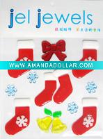 Wholesale Christmas decoration for TPR window gel sticker