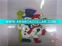 Wholesale christmas decor. printing gel window stickers(LD-P2026)