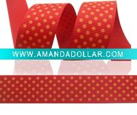 Wholesale Polyester Ribbon, printed ribbon, decorative ribbon, gift tape, polyester ribbon tape