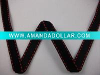 Wholesale black saddle velvet ribbon