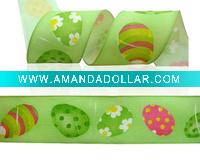 Wholesale Organza Printed Ribbon, nylon ribbon, decorative ribbon, satin ribbon