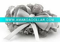 Wholesale hongkong ribbon flower bow,clothing oranment,