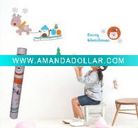Wholesale christmas sticker/festival sticker/decoration sticker