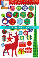 Wholesale 2011 happy new year home decal christmas sticker