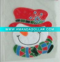 pvc christmas static sticker (LD-M082)
