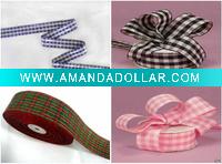 Decorative tartan ribbon