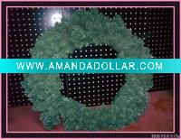 Wholesale 60cm artificial outdoor decorative pvc Christmas wreath