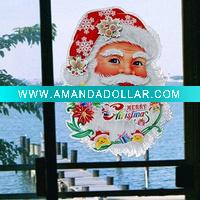 Wholesale Santa Claus sticker and window sticker