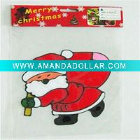 Wholesale reusable PVC window sticker for christmas decoration(LD-M015)