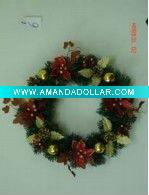 Wholesale 50cm artificial decorative Christmas flower wreath