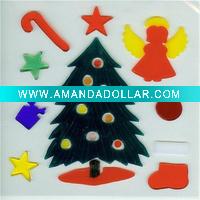 reusable christmas tree window sticker(LD-B2081A)