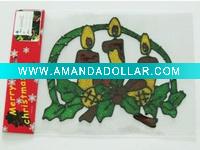 Wholesale christmas candles PVC fridge stickers (LD-M035)