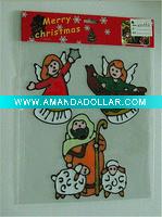 Wholesale christmas PVC window stickers (LD-M062)