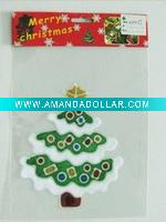 Wholesale christmas tree PVC fridge stickers (LD-M039)