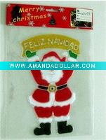Wholesale FELIZ ANONOVO window stickers for christmas decr. (LD-M054)