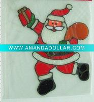 Wholesale merry christmas man PVC mirror stickers (LD-M059)