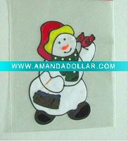Wholesale PVC santa claus stickers(LD-M080)