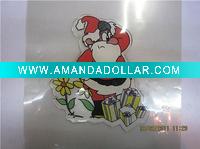Wholesale santa claus printing gel window stickers(LD-P2029)