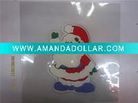 Wholesale santa claus printing gel window stickers(LD-P2028)