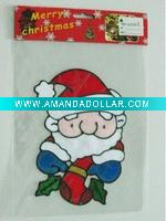 Wholesale santa claus with white beard PVC fridge stickers (LD-M028)