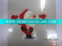 Wholesale santa claus pringting gel window stickers(LD-P2011)