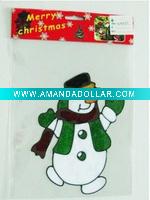 Wholesale dancing santa claus PVC fridge stickers (LD-M030)